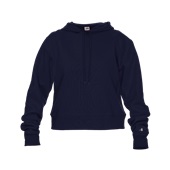 Badger Athletic Fleece Women's Crop Hoodie 126100 NAVY Primary