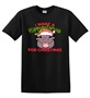 Epic Adult/Youth I Want A Hippo for Christmas Moo Deng Cotton Graphic T-Shirts