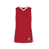 Alleson Youth Single Ply Basketball Jersey 539JY RED / WHITE Primary