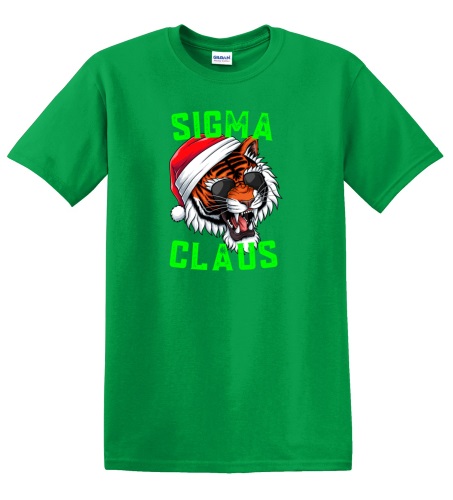 Epic Adult/Youth Sigma Claus Christmas Tiger Skibidi Rizz Cotton Graphic T-Shirts. Free shipping.  Some exclusions apply.