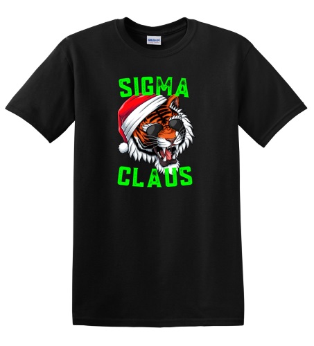 Epic Adult/Youth Sigma Claus Christmas Tiger Skibidi Rizz Cotton Graphic T-Shirts. Free shipping.  Some exclusions apply.