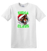 Epic Adult/Youth Sigma Claus Christmas Tiger Skibidi Rizz Cotton Graphic T-Shirts