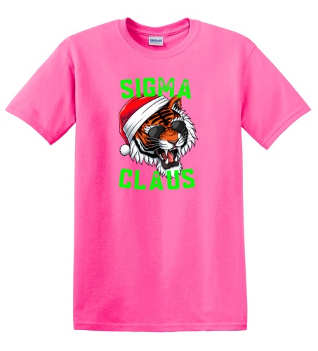 Epic Adult/Youth Sigma Claus Christmas Tiger Skibidi Rizz Cotton Graphic T-Shirts. Free shipping.  Some exclusions apply.