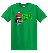 Epic Adult/Youth Forced Family Fun Not Amused Christmas Cotton Graphic T-Shirts
