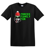 Epic Adult/Youth Forced Family Fun Not Amused Christmas Cotton Graphic T-Shirts