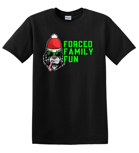 Epic Adult/Youth Forced Family Fun Not Amused Christmas Cotton Graphic T-Shirts. Free shipping.  Some exclusions apply.