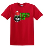 Epic Adult/Youth Forced Family Fun Not Amused Christmas Cotton Graphic T-Shirts