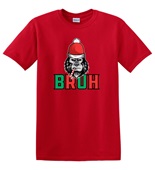 Epic Adult/Youth Bruh Not Amused Christmas Sigma Gorilla Cotton Graphic T-Shirts