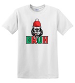 Epic Adult/Youth Bruh Not Amused Christmas Sigma Gorilla Cotton Graphic T-Shirts