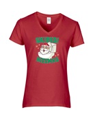 Epic Ladies Skibidi Rizzmas Ohio Sigma Christmas V-Neck Graphic T-Shirts