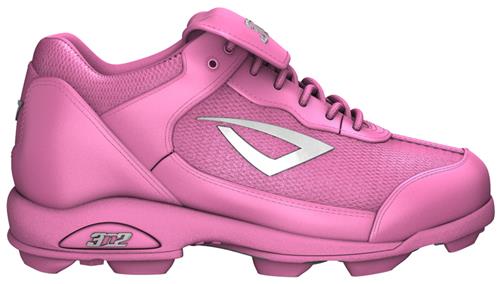 E23536 3n2 Rookie Youth Softball Baseball Cleats Pink