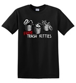 Epic Adult/Youth Free Trash Kitties Skunk Possum Raccoon Cotton Graphic T-Shirts