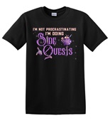 Epic Adult/Youth I'm Not Procrastinating Side Quests Art Cotton Graphic T-Shirts