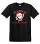 Epic Adult/Youth Baseball Is Coming To Town Santa Cotton Graphic T-Shirts