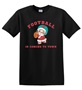 Epic Adult/Youth Football Is Coming To Town Santa Cotton Graphic T-Shirts