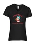 Epic Ladies Football Is Coming To Town Santa V-Neck Graphic T-Shirts