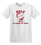 Epic Adult/Youth Golf Is Coming To Town Santa Cotton Graphic T-Shirts