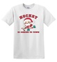 Epic Adult/Youth Hockey Is Coming To Town Santa Cotton Graphic T-Shirts