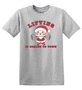 Epic Adult/Youth Lifting Is Coming To Town Santa Cotton Graphic T-Shirts