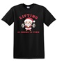 Epic Adult/Youth Lifting Is Coming To Town Santa Cotton Graphic T-Shirts