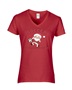 Epic Ladies Soccer Is Coming To Town Santa V-Neck Graphic T-Shirts
