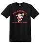 Epic Adult/Youth Volleyball Is Coming To Town Santa Cotton Graphic T-Shirts