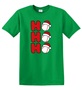 Epic Adult/Youth Baseball Ho Ho Ho Christmas Greetings Cotton Graphic T-Shirts