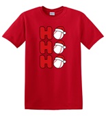 Epic Adult/Youth Baseball Ho Ho Ho Christmas Greetings Cotton Graphic T-Shirts