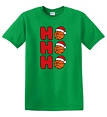 Epic Adult/Youth Basketball Ho Ho Ho Christmas Greetings Cotton Graphic T-Shirts
