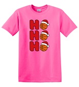 Epic Adult/Youth Basketball Ho Ho Ho Christmas Greetings Cotton Graphic T-Shirts
