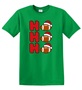 Epic Adult/Youth Football Ho Ho Ho Christmas Greetings Cotton Graphic T-Shirts