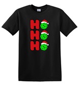 Epic Adult/Youth Pickleball Ho Ho Ho Christmas Greetings Cotton Graphic T-Shirts