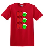 Epic Adult/Youth Pickleball Ho Ho Ho Christmas Greetings Cotton Graphic T-Shirts