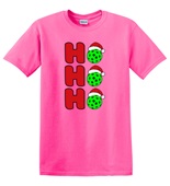 Epic Adult/Youth Pickleball Ho Ho Ho Christmas Greetings Cotton Graphic T-Shirts