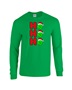 Epic Pickleball Ho Ho Ho Christmas Greetings Long Sleeve Cotton Graphic T-Shirts
