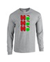 Epic Pickleball Ho Ho Ho Christmas Greetings Long Sleeve Cotton Graphic T-Shirts
