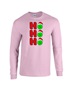 Epic Pickleball Ho Ho Ho Christmas Greetings Long Sleeve Cotton Graphic T-Shirts