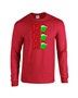 Epic Pickleball Ho Ho Ho Christmas Greetings Long Sleeve Cotton Graphic T-Shirts