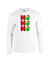 Epic Pickleball Ho Ho Ho Christmas Greetings Long Sleeve Cotton Graphic T-Shirts