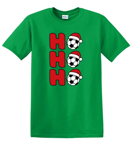 Epic Adult/Youth Soccer Ho Ho Ho Christmas Greetings Cotton Graphic T-Shirts. Free shipping.  Some exclusions apply.