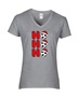 Epic Ladies Soccer Ho Ho Ho Christmas Greetings V-Neck Graphic T-Shirts