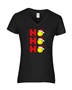 Epic Ladies Softball Ho Ho Ho Christmas Greetings V-Neck Graphic T-Shirts