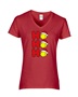 Epic Ladies Softball Ho Ho Ho Christmas Greetings V-Neck Graphic T-Shirts