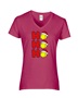 Epic Ladies Softball Ho Ho Ho Christmas Greetings V-Neck Graphic T-Shirts