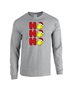 Epic Softball Ho Ho Ho Christmas Greetings Long Sleeve Cotton Graphic T-Shirts