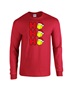 Epic Softball Ho Ho Ho Christmas Greetings Long Sleeve Cotton Graphic T-Shirts