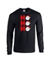 Epic Volleyball Ho Ho Ho Christmas Greetings Long Sleeve Cotton Graphic T-Shirts