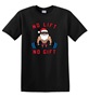 Epic Adult/Youth No Lift No Gift Buff Santa Gym Weights Cotton Graphic T-Shirts