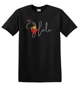 Epic Adult/Youth Hola Spanish Greeting Local Flower Bird Cotton Graphic T-Shirts