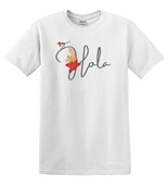 Epic Adult/Youth Hola Spanish Greeting Local Flower Bird Cotton Graphic T-Shirts